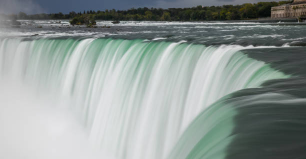 istock Flowing water over Niagara Falls 1181195606