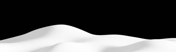 istock Isolated snow hills landscape. Winter snowdrift background. 1181205623