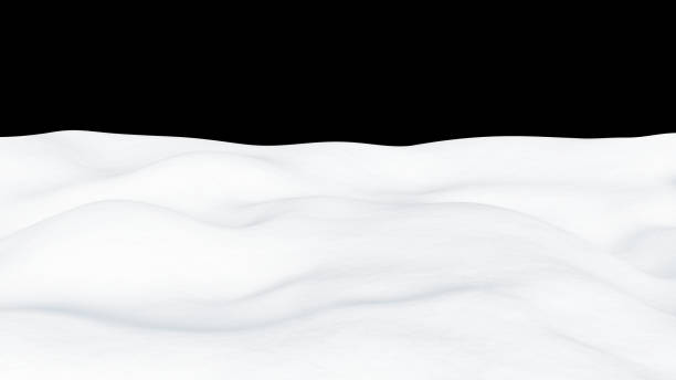 istock Isolated snow hills landscape. Winter snowdrift background. 1181205625