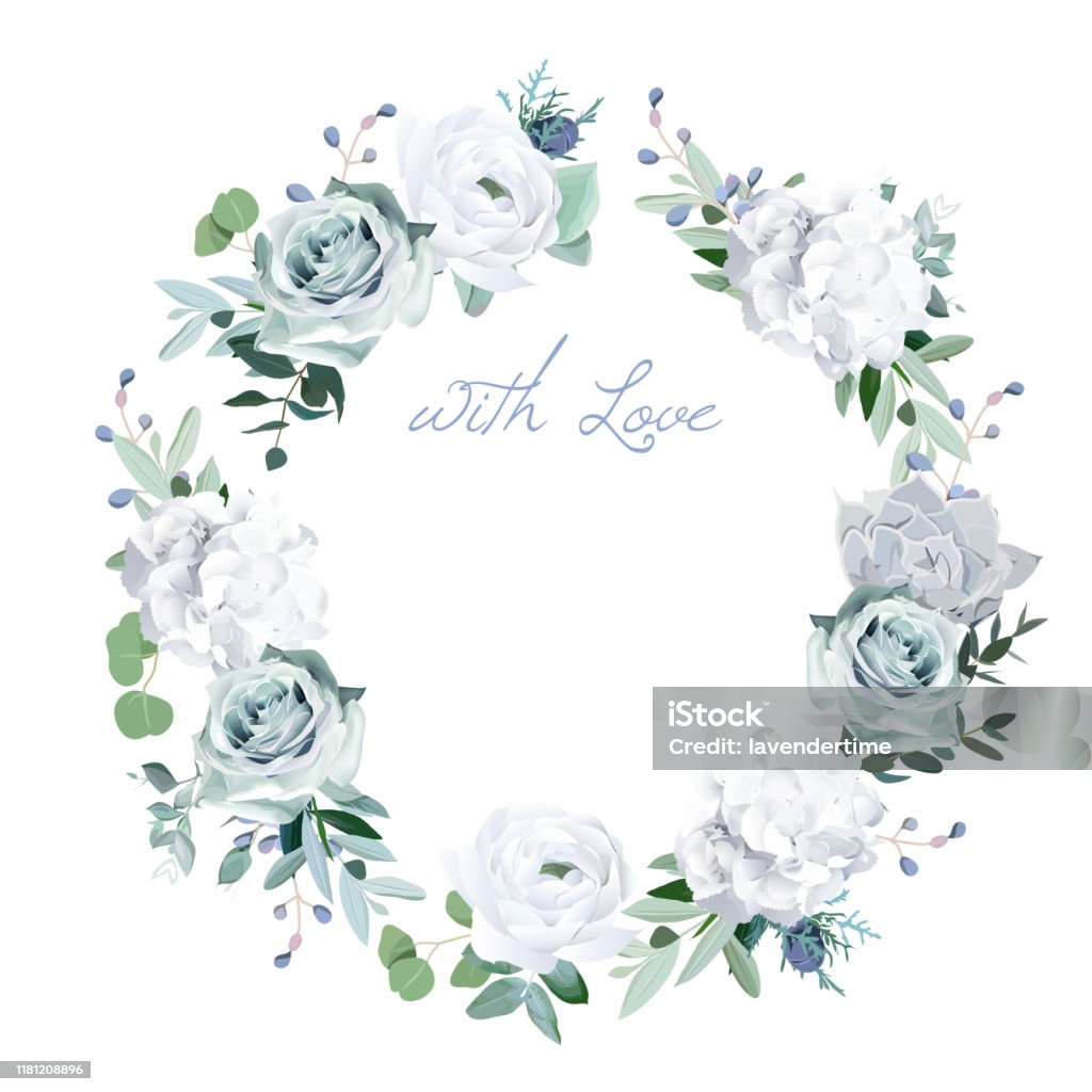 Ilustración de Tarjeta Redonda De Diseño De Vector De Color Gris Invierno Verde Jade Y Salvia y más Vectores Libres de Derechos de Rosa - Flor - iStock Ilustración de Tarjeta Redonda De Diseño De Vector De Color Gris Invierno Verde Jade Y Salvia y más Vectores Libres de Derechos de Rosa - Flor - iStock