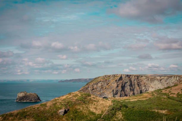 istock Tintagel cliffs and seascape in Cornwall, UK 1181209679