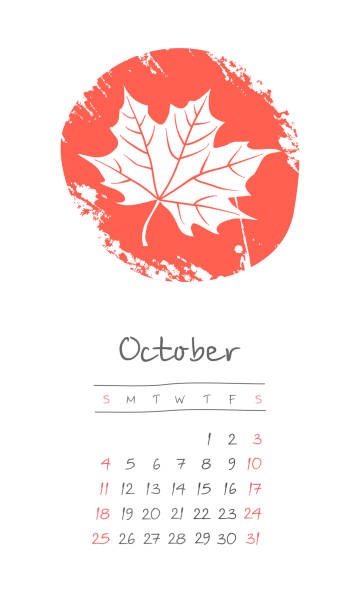 istock Calendar 2020 months October. Week starts Sunday 1181209786