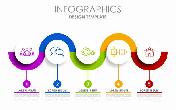 ilustrações, clipart, desenhos animados e ícones de molde do projeto de infographic com lugar para seus dados. ilustração do vetor. - choice change computer key computer keyboard