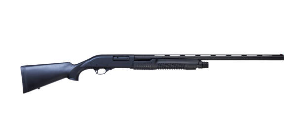 istock Modern bolt carbine isolated in white background 1181212725