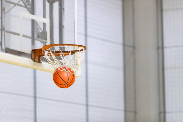 istock Basketball shoot was successful 1181212963