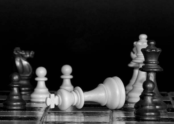 istock Chess photographed on a chessboard 1181214082