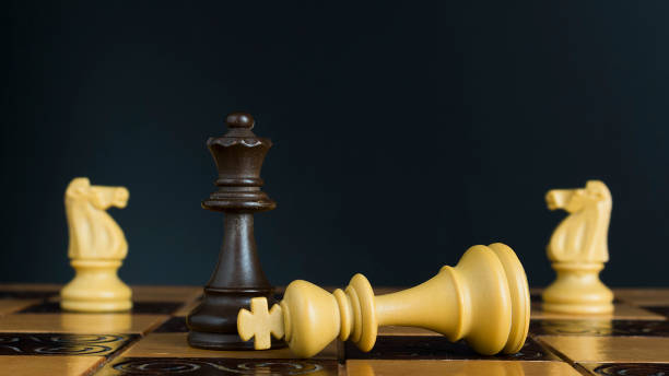 istock Chess photographed on a chessboard 1181214093