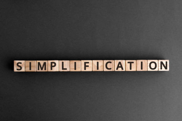 istock Simplification - word from wooden blocks with letters 1181214562