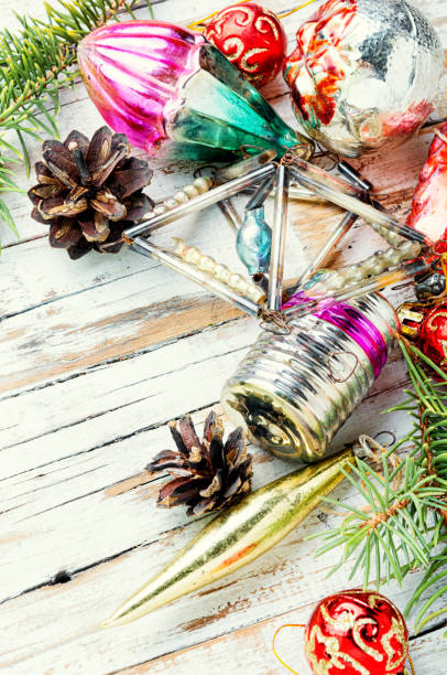 istock Vintage Christmas decorations 1181215153