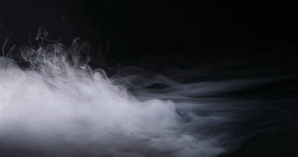 현실적인 드라이 아이스 연기 구름 안개 - forced air 뉴스 사진 이미지