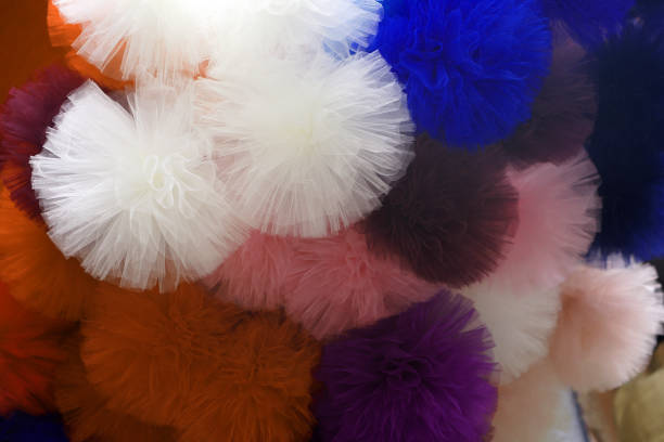 istock Colorful tulle pom-pom 1181227538