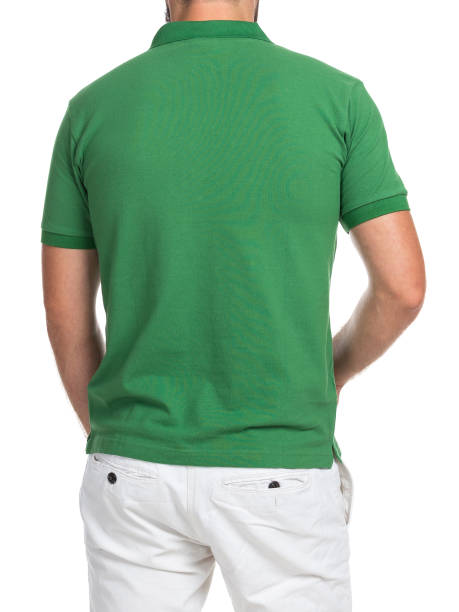 istock blank color t-shirt on man (back side) isolated on white background 1181229376