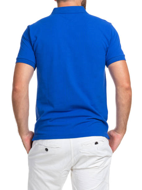 istock blank color t-shirt on man (back side) isolated on white background 1181229661