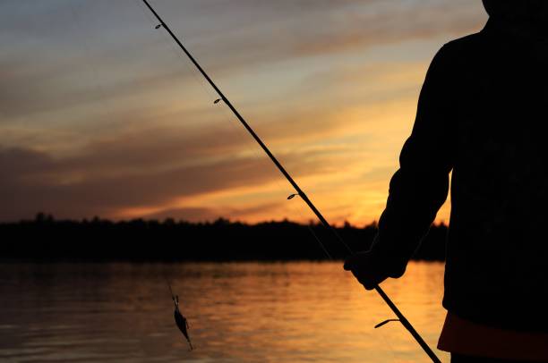 istock Fishing Silhouette - Colorful Nature 1181234018