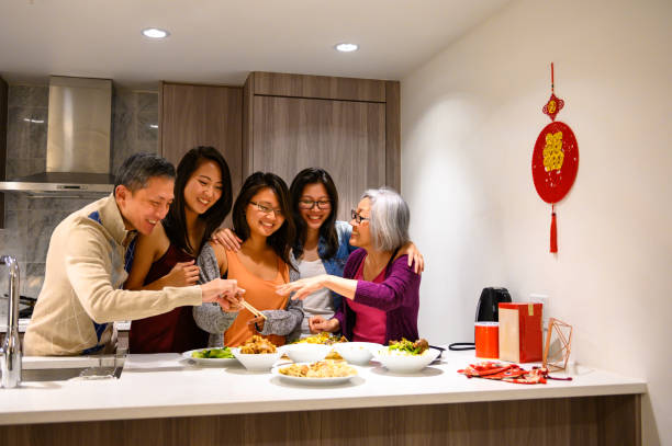 istock Family preparing for Chinese New Years 1181238046