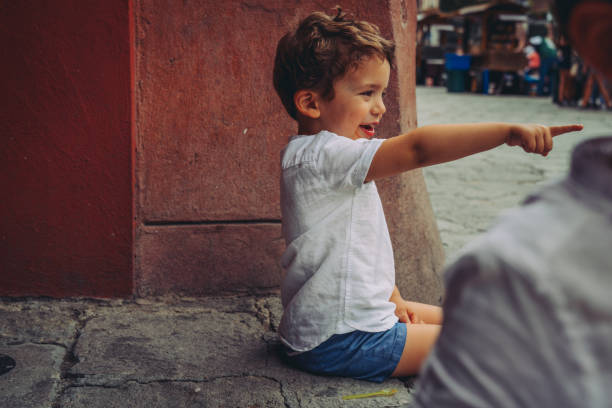 Family travelling in Mexico