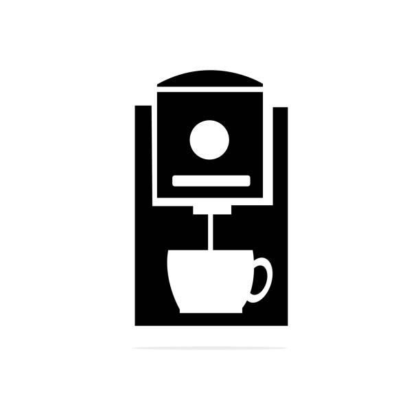 coffee maker icon. Vector concept illustration for design. coffee maker icon. Vector concept illustration for design. coffee cup coffee hot chocolate coffee bean stock illustrations