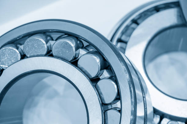 istock The cylindrical rolling bearing in the light blue scene. 1181242090