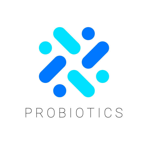 illustrazioni stock, clip art, cartoni animati e icone di tendenza di icona prebiotica - probiotics