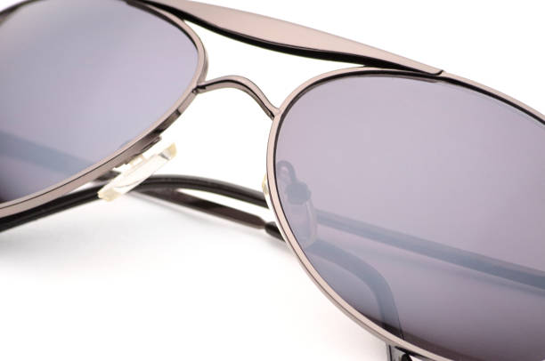 istock Elegant sunglasses on a white background 1181245337