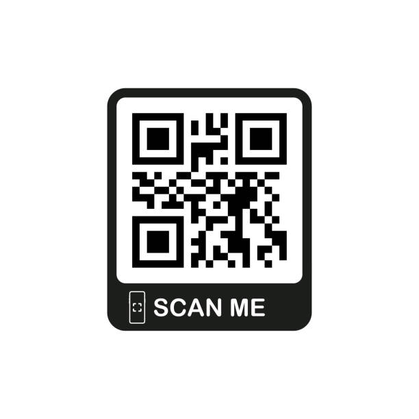 illustrations, cliparts, dessins animés et icônes de code qr pour smartphone. inscription me scanner avec l'icône du smartphone. code qr pour le paiement. illustration de vecteur - qr code