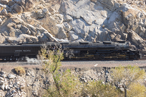 Victorville, CA/USA - image of Union Pacific Big Boy train shown