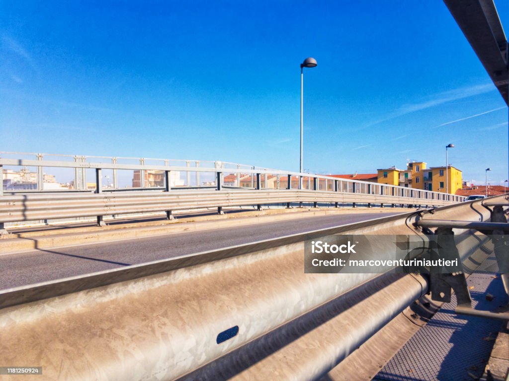 motorway overpass bridge Pisa, Italy: an overpass Bridge - Built Structure Stock Photo