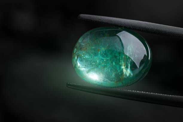 istock The emerald gemstone green shining. 1181262894