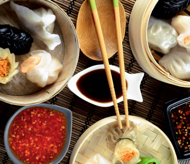 istock Dim Sum in Bamboo Bowls 1181272181