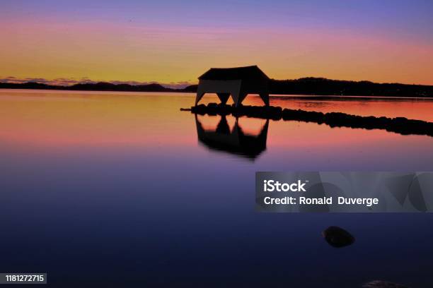 Hafrsfjord Stavanger Stock Photo - Download Image Now - Beach, Blue, Dusk