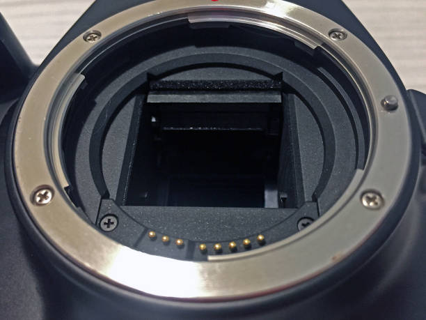 The open matrix of the mirror camera close-up