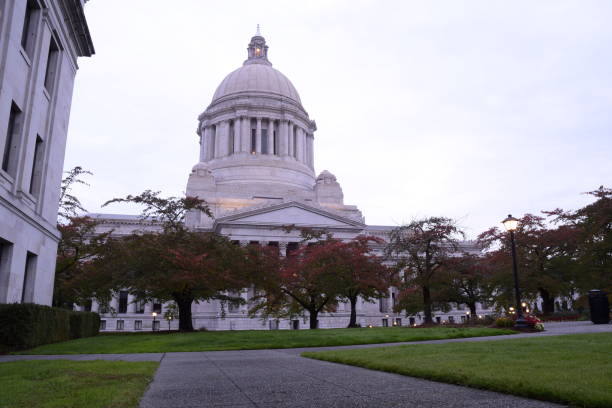 istock Majestic Washington State Legislative Building Surrounded By Autumn Trees 1181274148