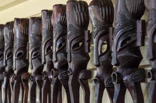 istock Wooden vintage African art 1181279683