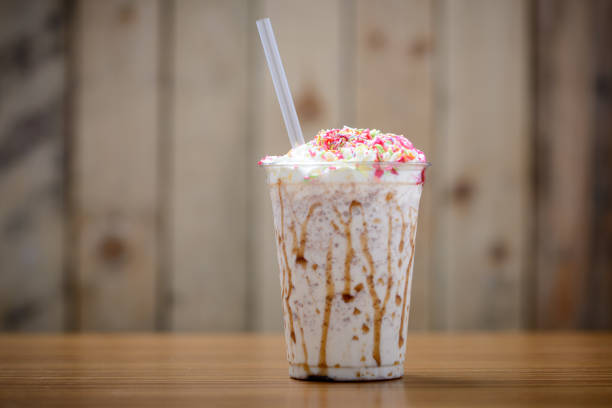 Strawberry Milkshake on the Blue lagoon