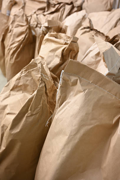 istock Stacked paper sacks in a warehouse 1181282380