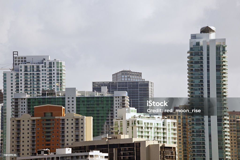 (XXXL) Miami Skyline Zbliżenie - Zbiór zdjęć royalty-free (Miami)