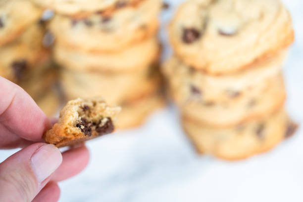istock Stack of homemade soft chocolate chip cookies 1181312136