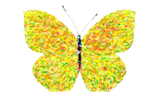 istock tropical yellow butterfly. isolated on white background 1181319724