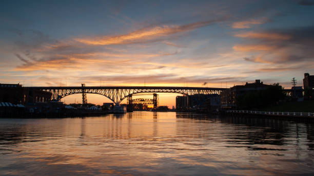 istock Cuyahoga River Sunset 1181322132
