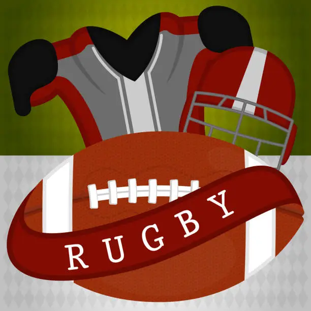 Vector illustration of Rugby poster illustration
