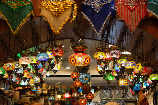 istock Mosaic Ottoman lamps from Grand Bazaar 1181337634