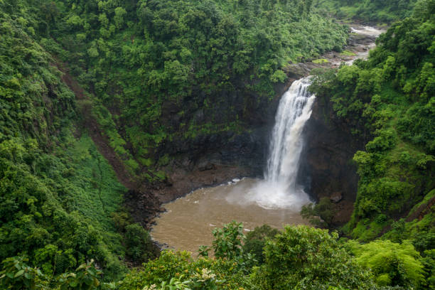 istock Dabhosa waterfall near Jawhar,Thane,India 1181342898