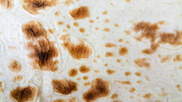 istock Armenian thin pita bread for background 1181343089