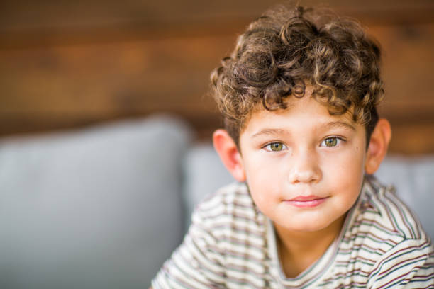 blond boy 3 years old, beautiful portrait of a child