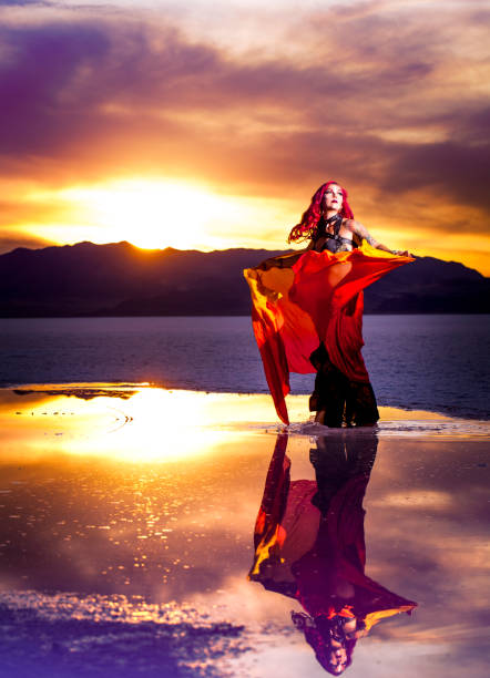 istock Beautiful Belly Dancer at Sunset 1181345490
