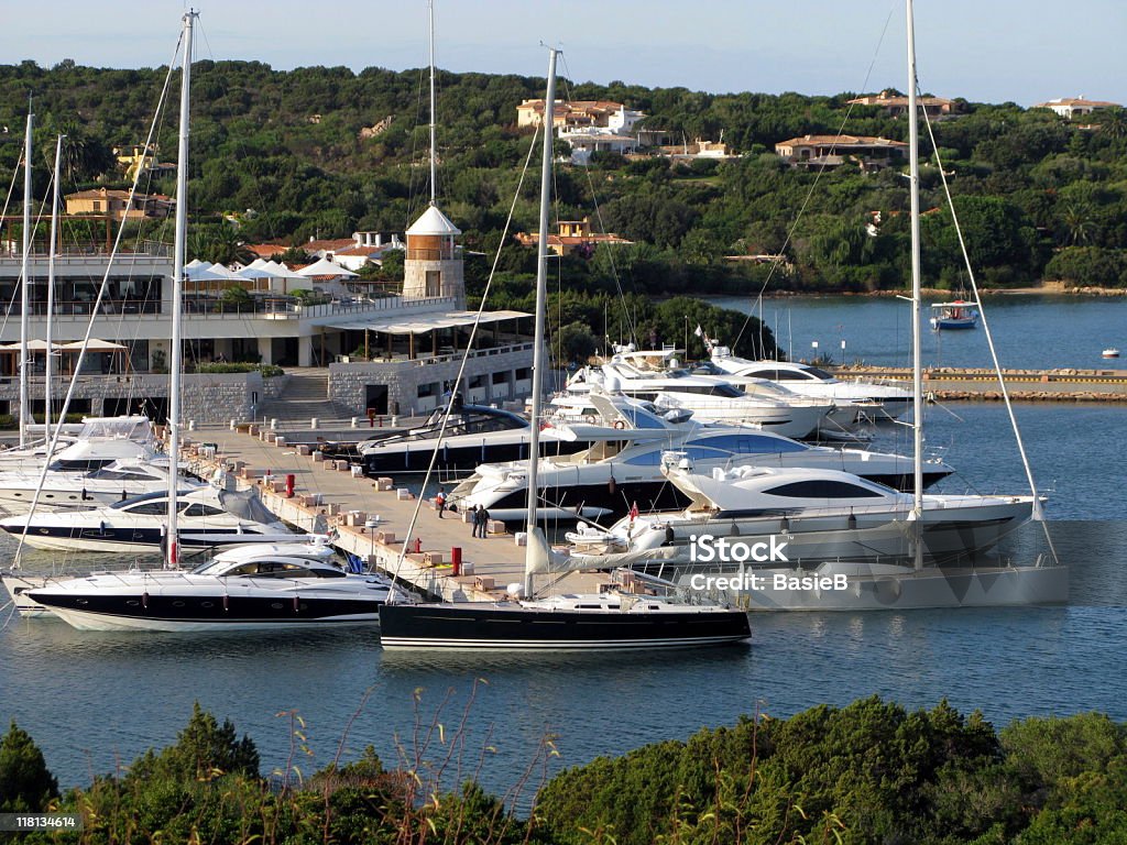 Porto Cervo in Sardinien - Lizenzfrei Anlegestelle Stock-Foto