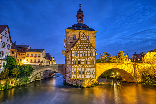 The beautiful Old Town Hall of Bamberg