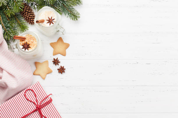 istock Eggnog. Traditional christmas cocktail 1181350557