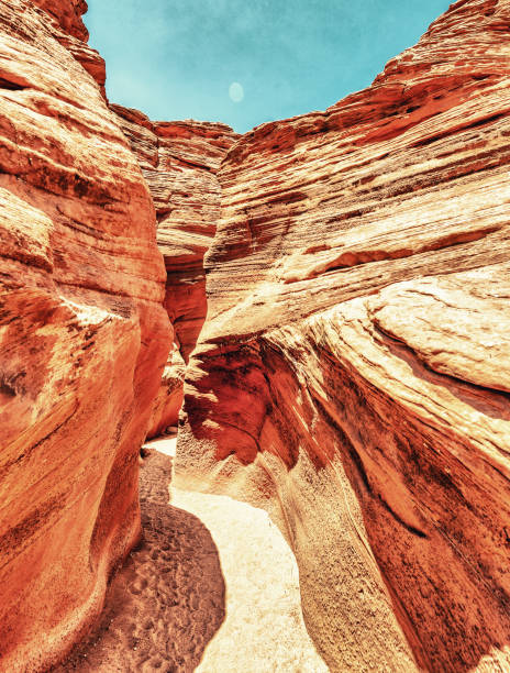 istock Upper Antelope Canyon rock formations on a sunny day 1181350814