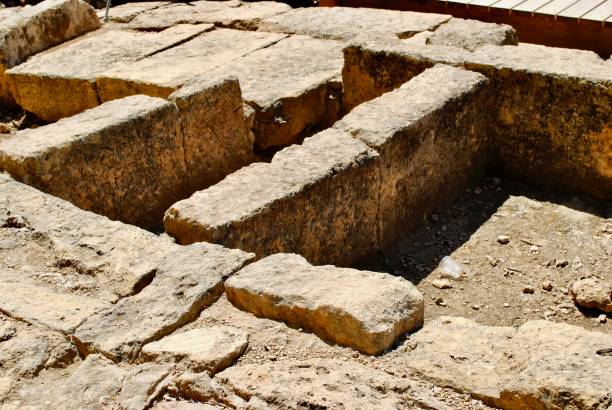 istock Sanctuary of Pan foundation ruins 1181357177
